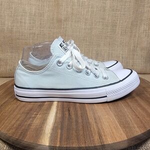 Converse All Star Low Top Sneakers Size‎ 6.5 Mint Green Canvas Women's Shoes
